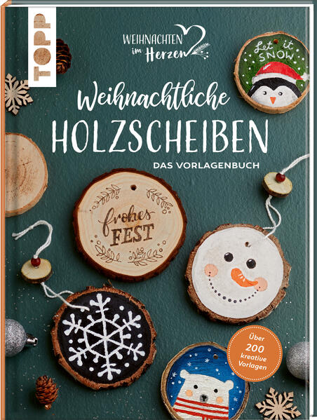 Produktbild: Weihnachtliche Holzscheiben. Das Vorlagenbuch für dekorative Astscheiben | frechverlag