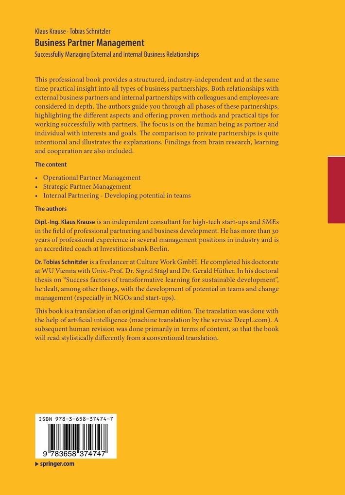 Weitere Ansicht: Business Partner Management | Klaus Krause, Tobias Schnitzler