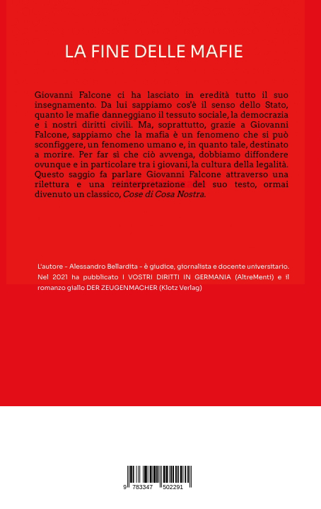 Weitere Ansicht: La fine delle mafie | Alessandro Bellardita