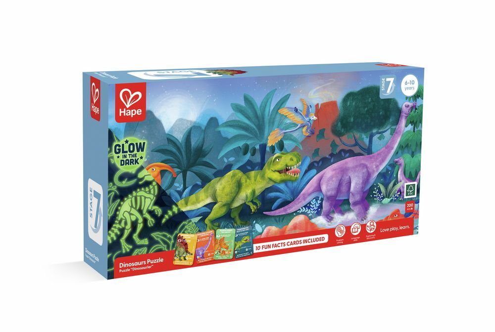 Weitere Ansicht: Hape - Puzzle Dinosaurier, 200 Teile