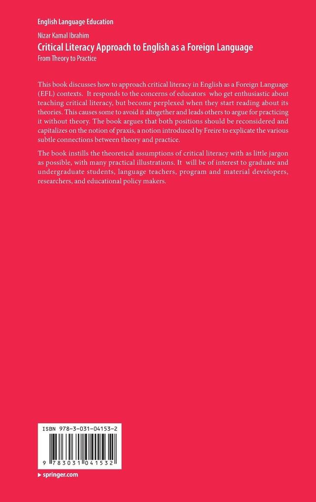 Weitere Ansicht: Critical Literacy Approach to English as a Foreign Language | Nizar Kamal Ibrahim