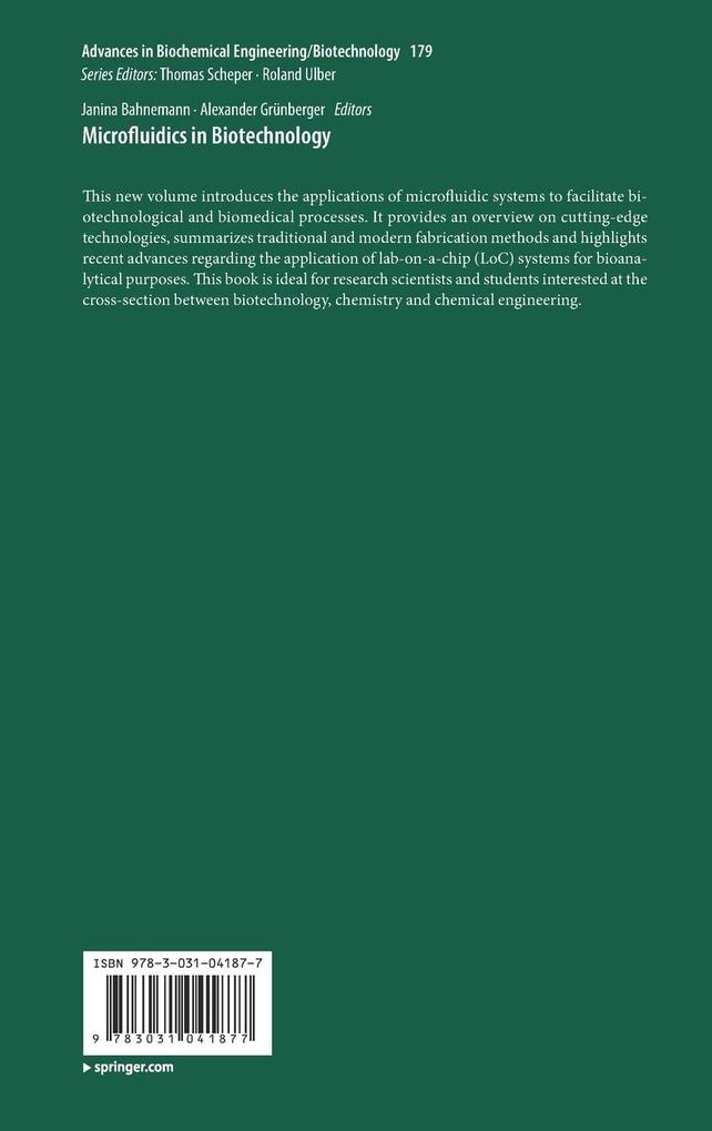 Weitere Ansicht: Microfluidics in Biotechnology