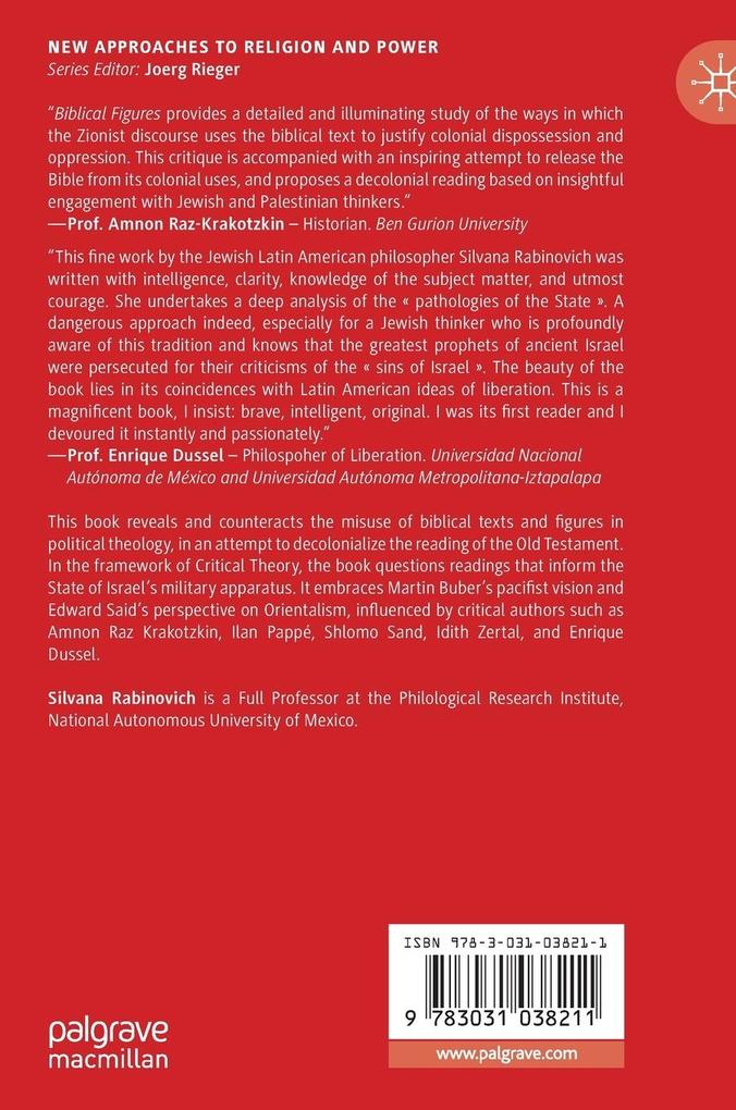 Weitere Ansicht: Biblical Figures in Israel's Colonial Political Theology | Silvana Rabinovich