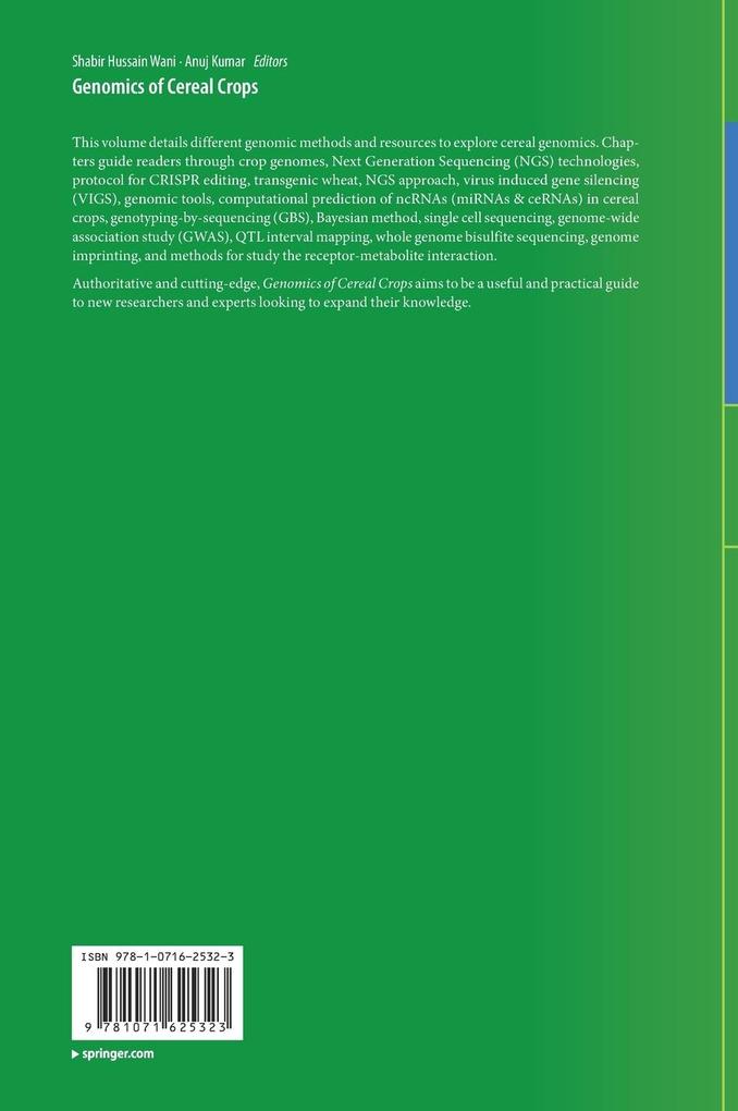 Weitere Ansicht: Genomics of Cereal Crops