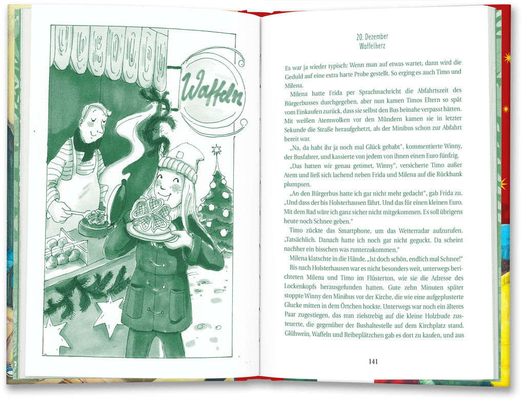 Weitere Ansicht: Die Spekulatius-Verschwörung. Ein Weihnachtskrimi in 24 Kapiteln nach einer Idee von Jo Pestum | Sarah Bosse