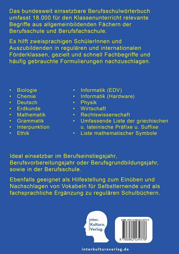 Weitere Ansicht: Interkultura Berufsschulwörterbuch für allgemeinbildende Fächer