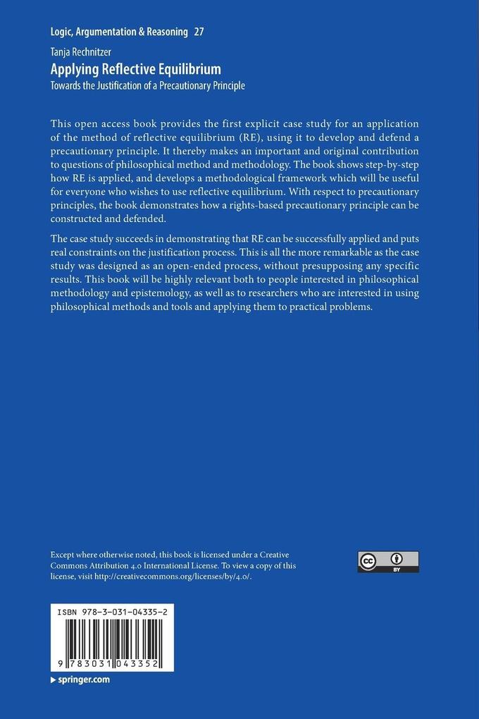 Weitere Ansicht: Applying Reflective Equilibrium | Tanja Rechnitzer