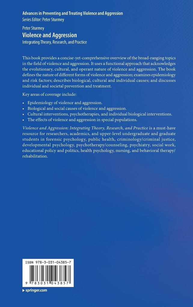 Weitere Ansicht: Violence and Aggression | Peter Sturmey