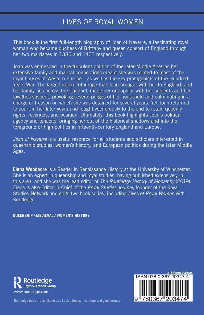Weitere Ansicht: Joan of Navarre | Elena Woodacre