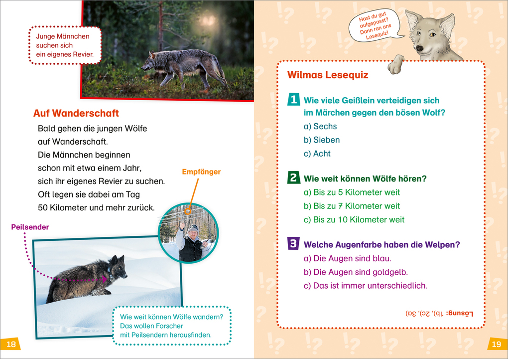 Weitere Ansicht: WAS IST WAS Erstes Lesen Band 20. Wölfe | Christina Braun