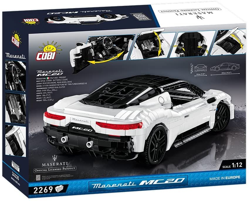 Weitere Ansicht: COBI 24335 - Maserati MC 20, Luxus-Sportwagen, Bausatz