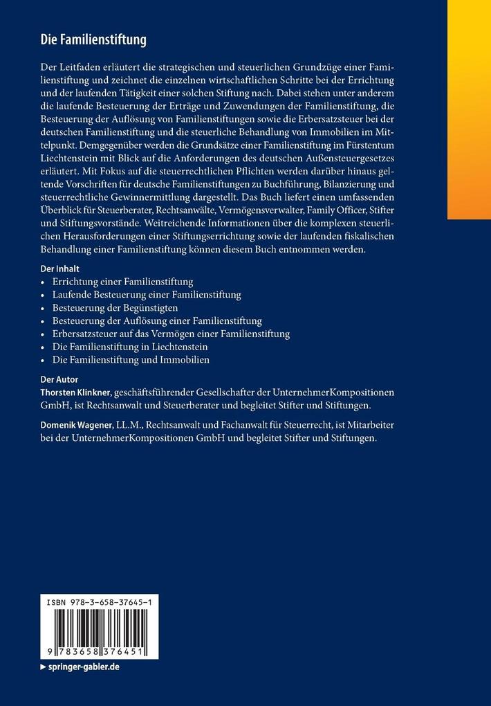 Weitere Ansicht: Die Familienstiftung | Thorsten Klinkner, Domenik Wagener