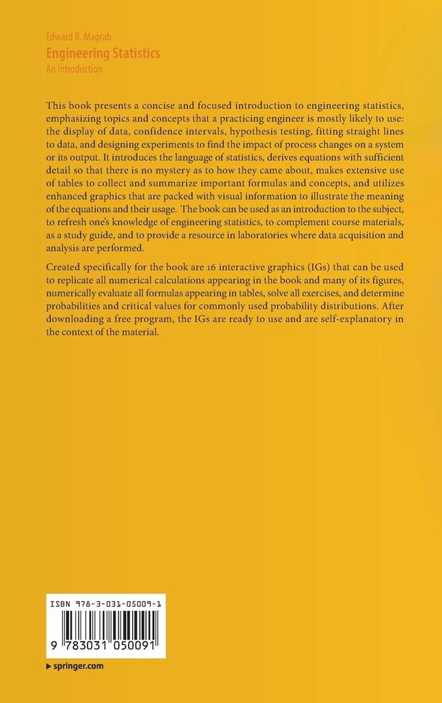 Weitere Ansicht: Engineering Statistics | Edward B. Magrab