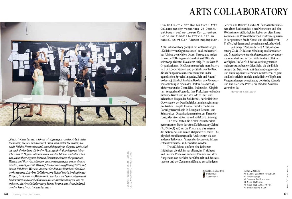 Weitere Ansicht: documenta fifteen Handbuch | documenta fifteen