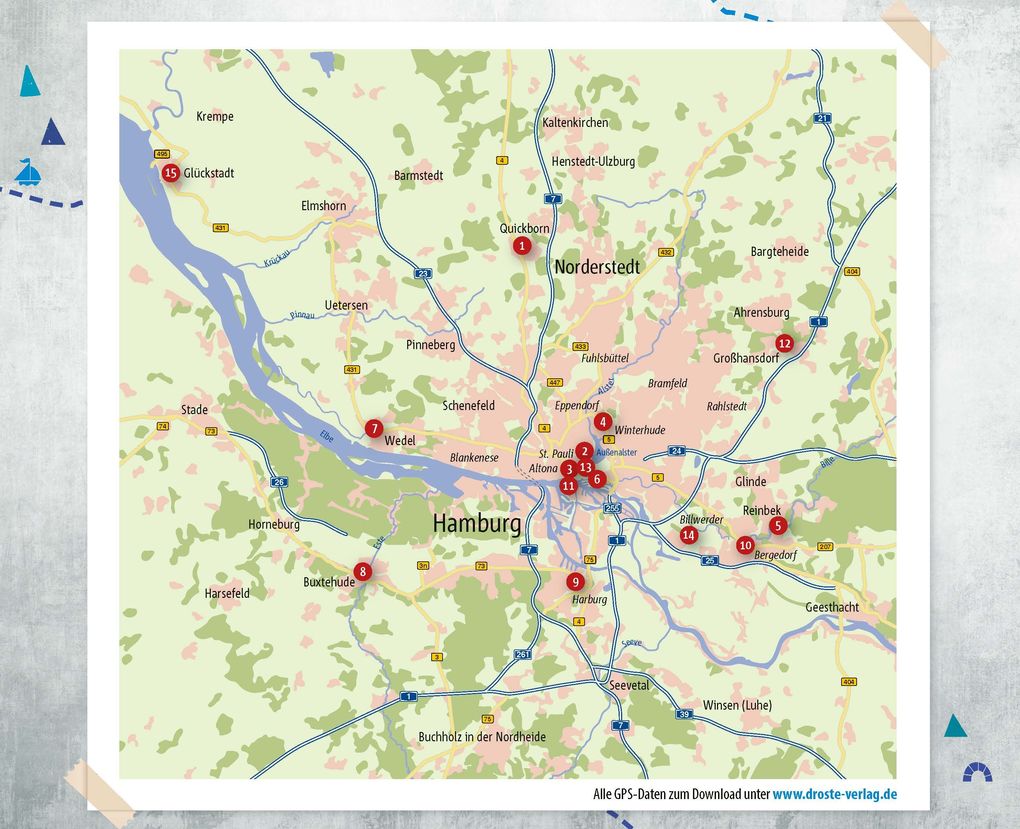 Weitere Ansicht: In und um Hamburg. Radeln für die Seele | Dörte Nohrden