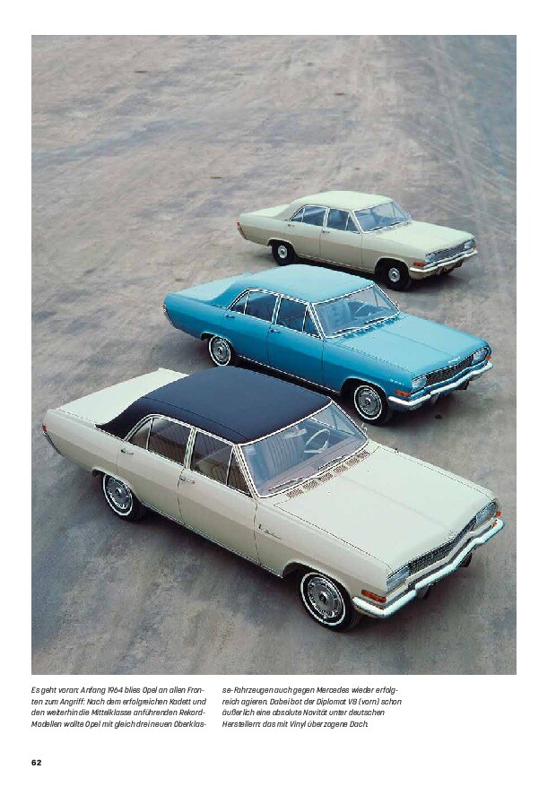 Weitere Ansicht: Opel Kapitän, Admiral, Diplomat A & B - Die großen Drei aus Rüsselsheim | Frank Thomas Dietz