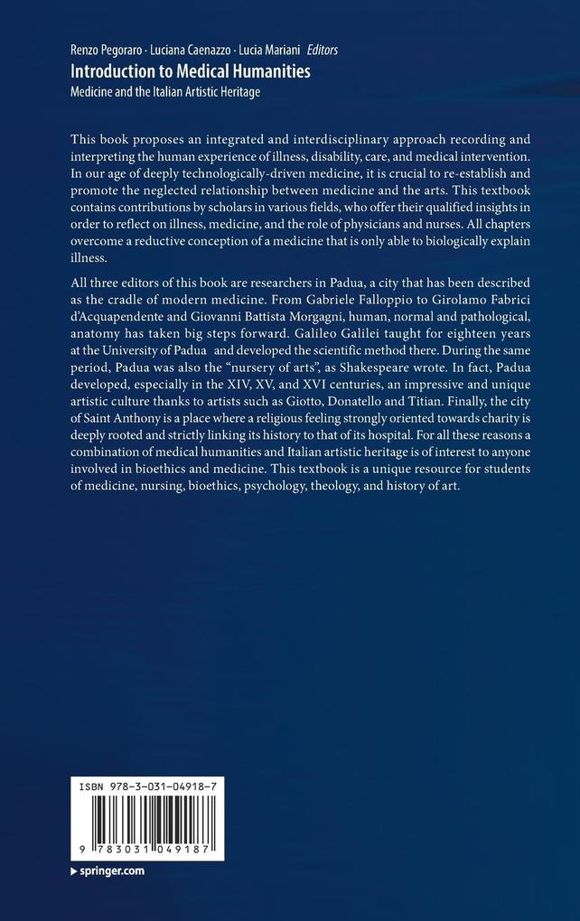 Weitere Ansicht: Introduction to Medical Humanities