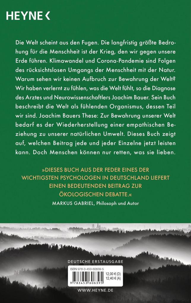 Weitere Ansicht: Fühlen, was die Welt fühlt | Joachim Bauer
