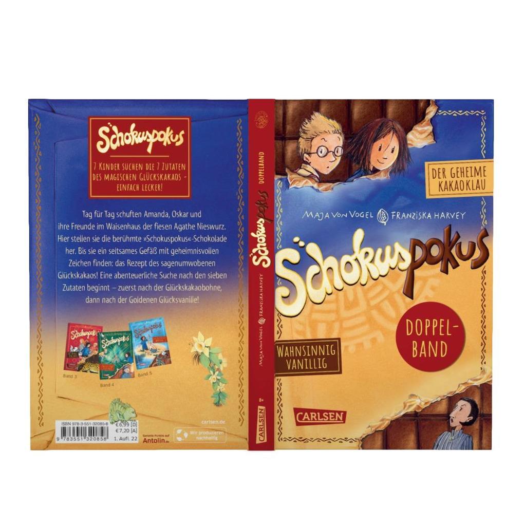 Weitere Ansicht: Schokuspokus: Doppelband. Enthält die Bände: Der geheime Kakaoklau (Band 1), Wahnsinnig vanillig (Band 2) | Maja von Vogel