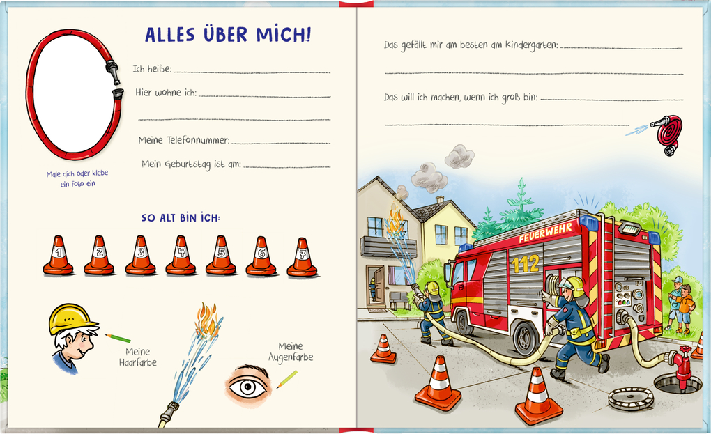 Weitere Ansicht: Freundebuch Meine Kindergartenfreunde - Bunte Fahrzeuge