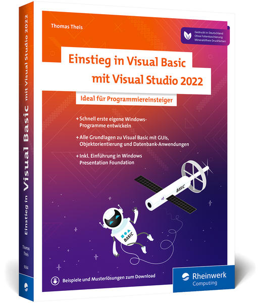 Produktbild: Einstieg in Visual Basic mit Visual Studio 2022 | Thomas Theis