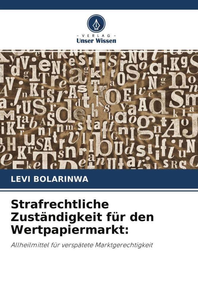 Produktbild: Strafrechtliche Zuständigkeit für den Wertpapiermarkt: | Levi Bolarinwa