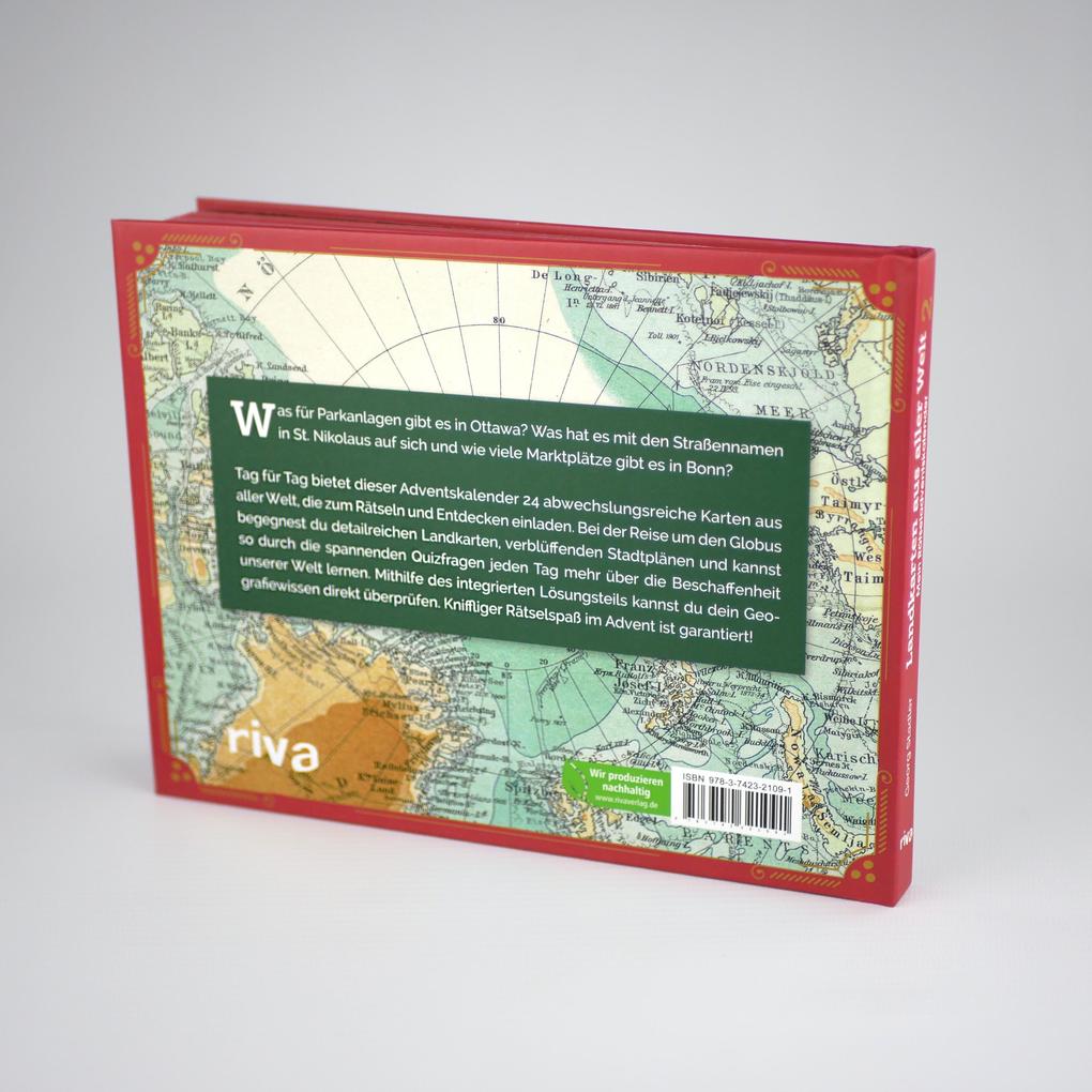 Weitere Ansicht: Landkarten aus aller Welt 2 - Mein Rätseladventskalender | Georg Stadler