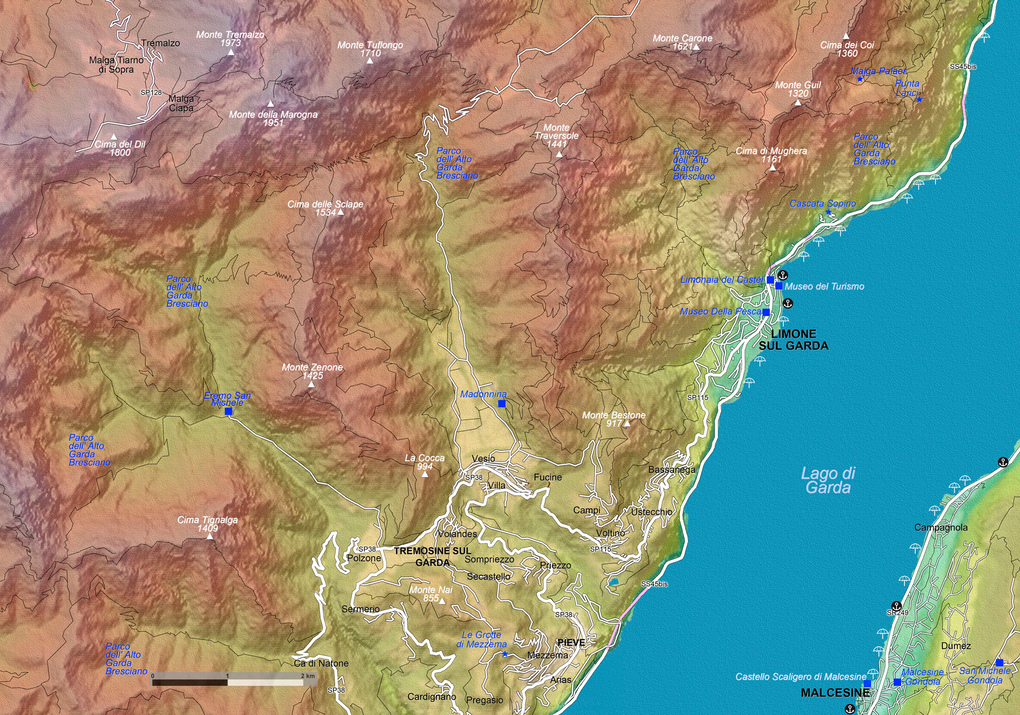 Weitere Ansicht: Gardasee - Lago di Garda (Maßstab 1:33.000) | Claudia Du Plessis, Wynand Du Plessis