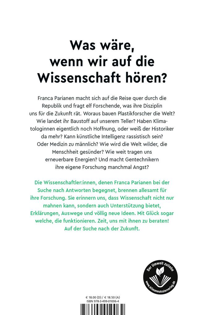 Weitere Ansicht: Weltrettung braucht Wissenschaft | Maria-Elena Vorrath, Daniel Meza, Sebastian Lotzkat, Lydia Möcklinghoff, Jonas Betzendahl