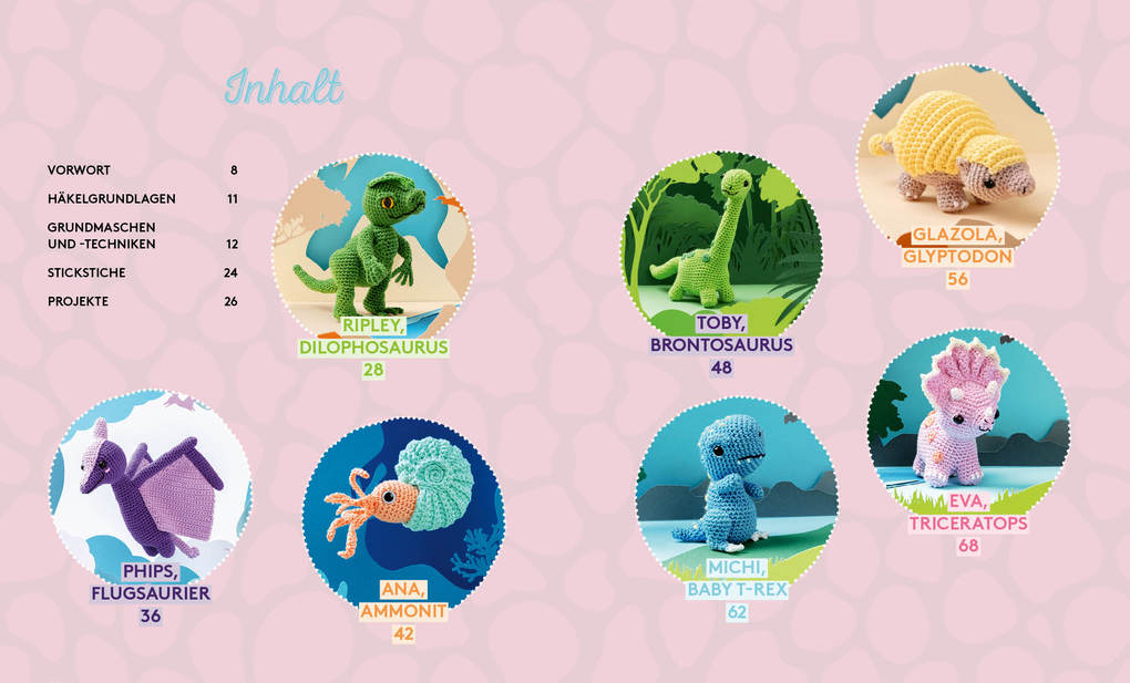 Weitere Ansicht: Mikos Häkelwelt - Dinos | Jacqueline Annecke