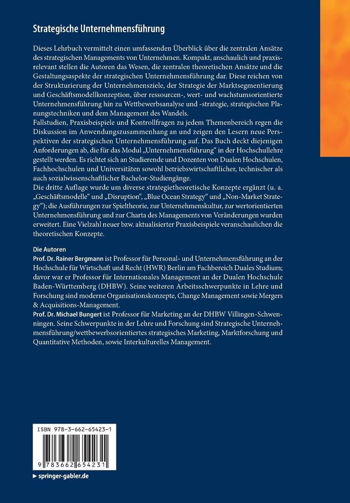 Weitere Ansicht: Strategische Unternehmensführung | Rainer Bergmann, Michael Bungert
