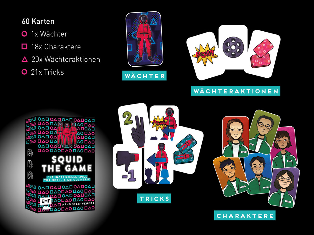 Weitere Ansicht: Kartenspiel: Squid - The Game - Das inoffizielle Spiel zur Netflix-Erfolgsserie! | Arno Steinwender