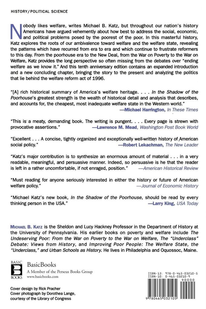 Weitere Ansicht: In the Shadow of the Poorhouse | Michael B. Katz