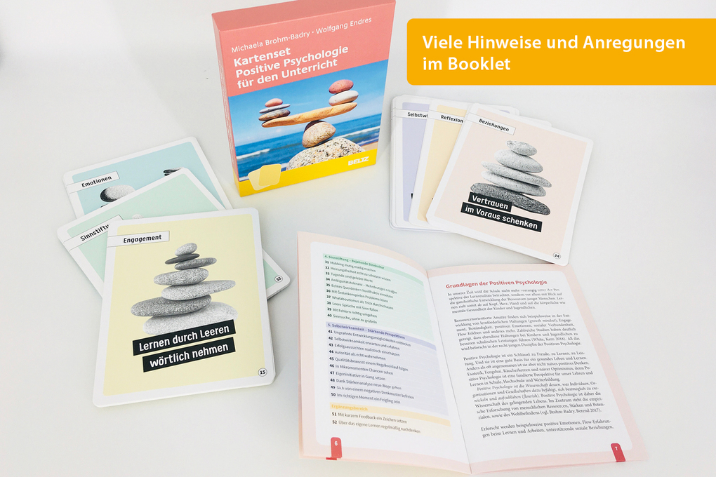 Weitere Ansicht: Kartenset Positive Psychologie für den Unterricht | Michaela Brohm-Badry, Wolfgang Endres
