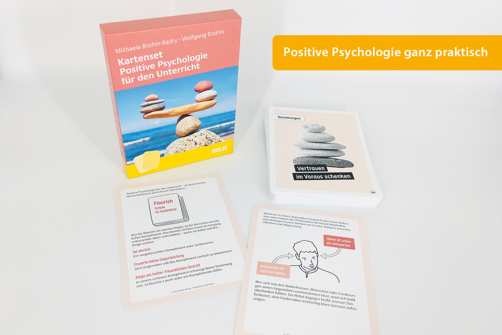 Weitere Ansicht: Kartenset Positive Psychologie für den Unterricht | Michaela Brohm-Badry, Wolfgang Endres