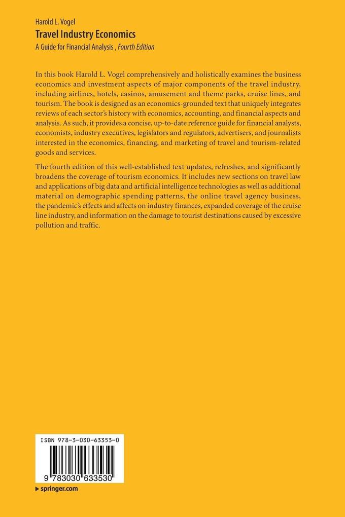 Weitere Ansicht: Travel Industry Economics | Harold L. Vogel