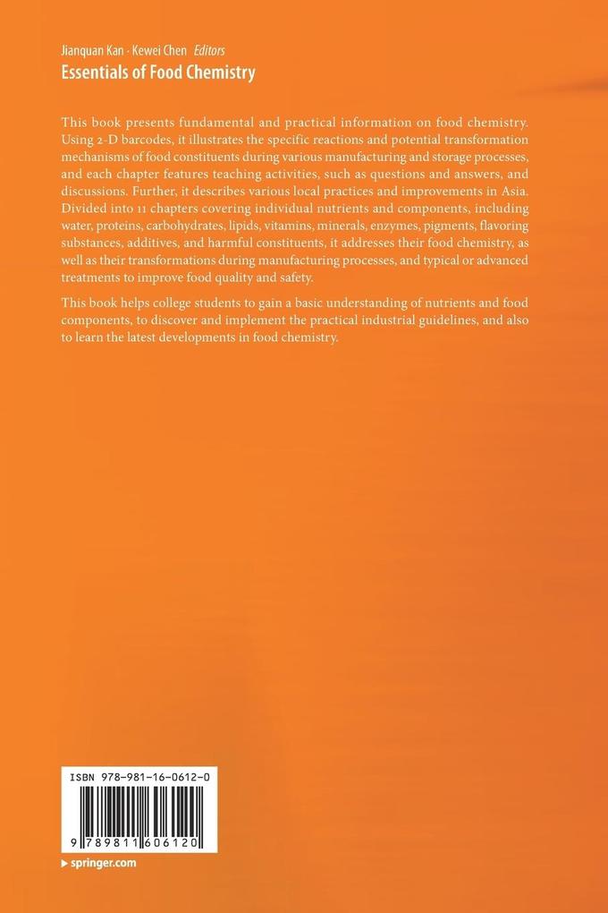 Weitere Ansicht: Essentials of Food Chemistry