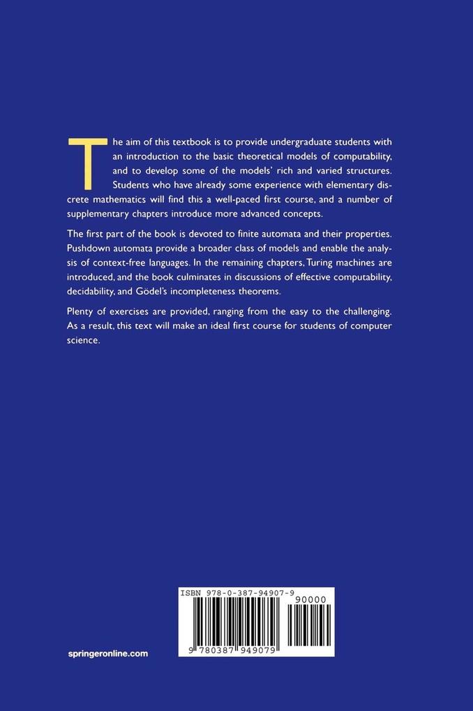 Weitere Ansicht: Automata and Computability | Dexter C. Kozen