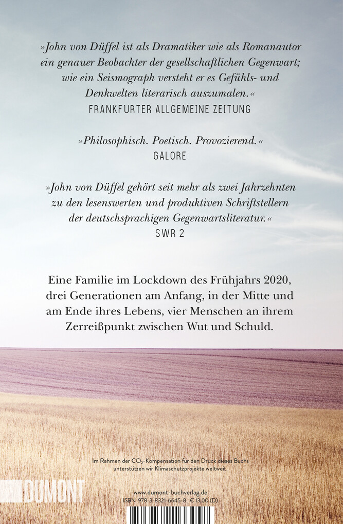 Weitere Ansicht: Die Wütenden und die Schuldigen | John von Düffel, John Düffel