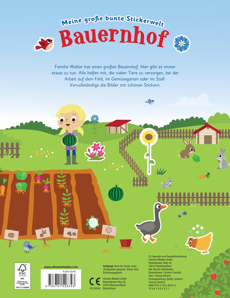 Weitere Ansicht: Meine große bunte Stickerwelt - Bauernhof