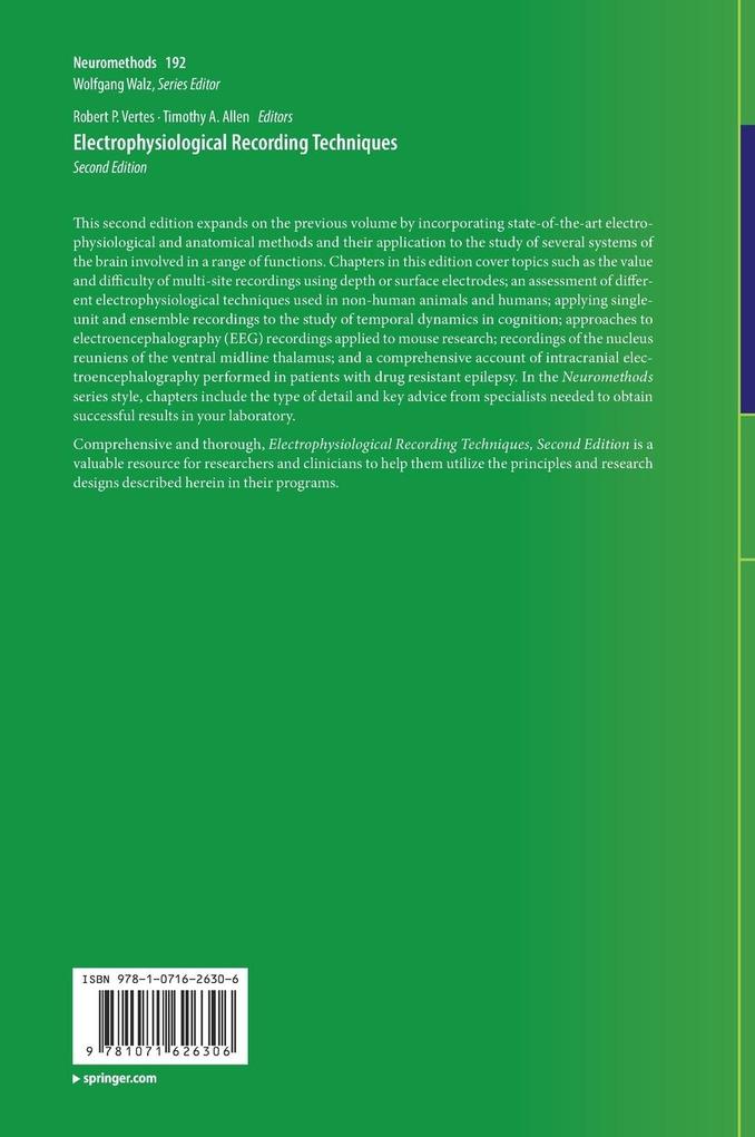 Weitere Ansicht: Electrophysiological Recording Techniques