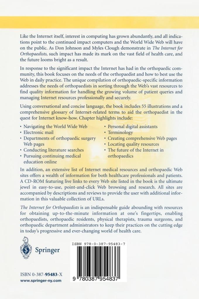 Weitere Ansicht: The Internet for Orthopaedists | Don Johnson, Myles Clough
