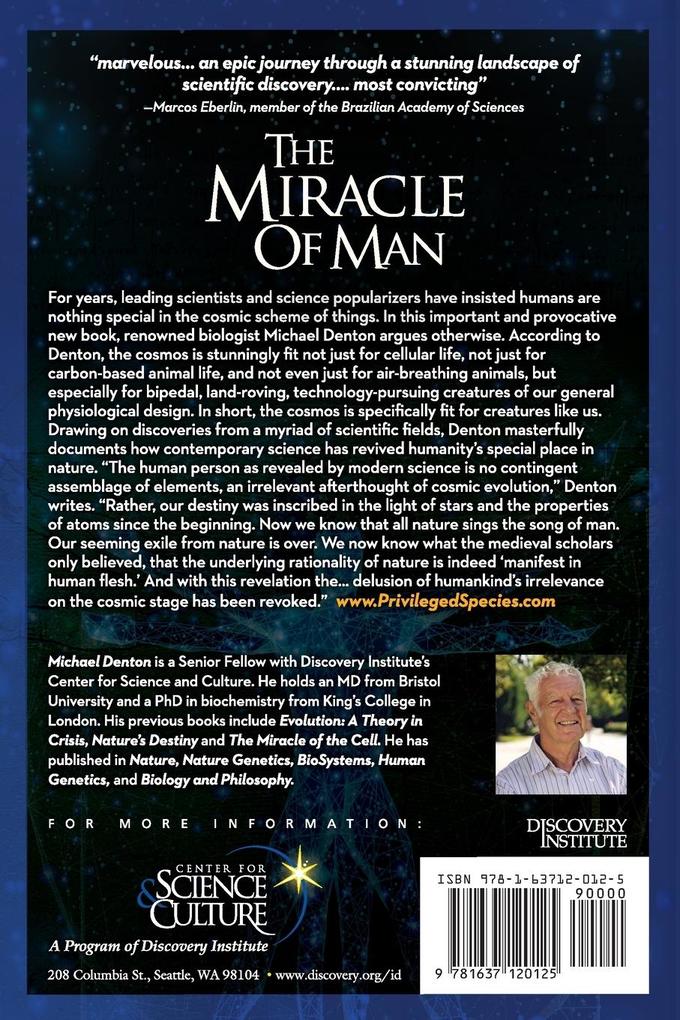 Weitere Ansicht: The Miracle of Man | Michael Denton