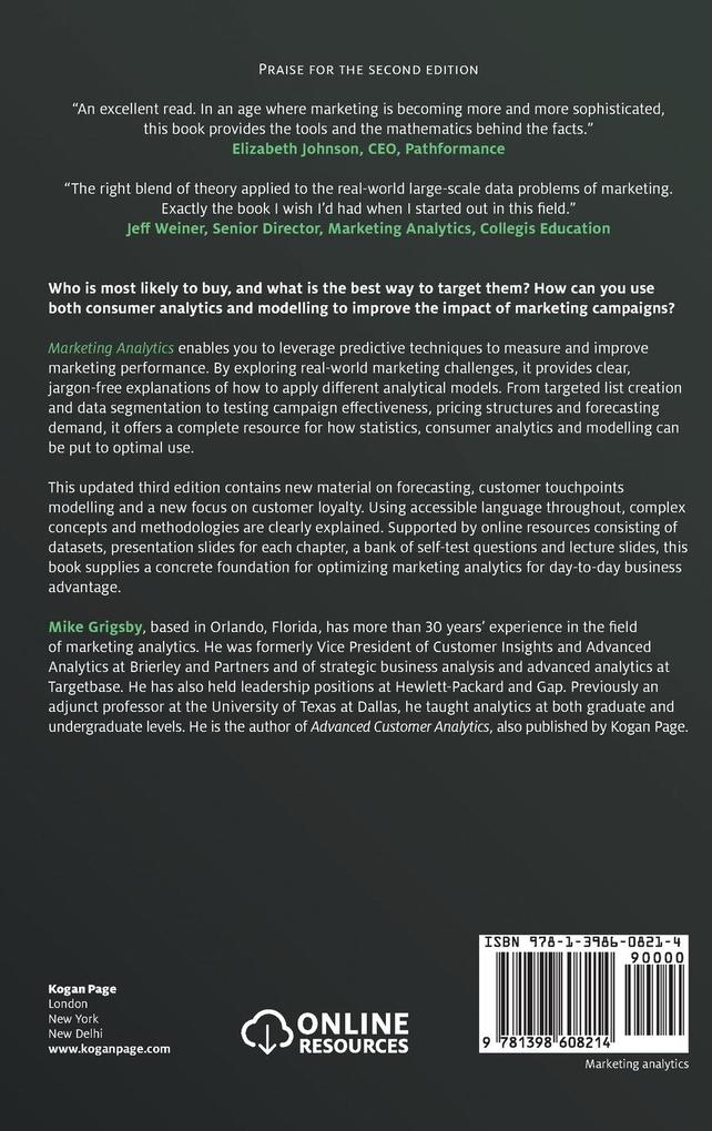 Weitere Ansicht: Marketing Analytics | Mike Grigsby