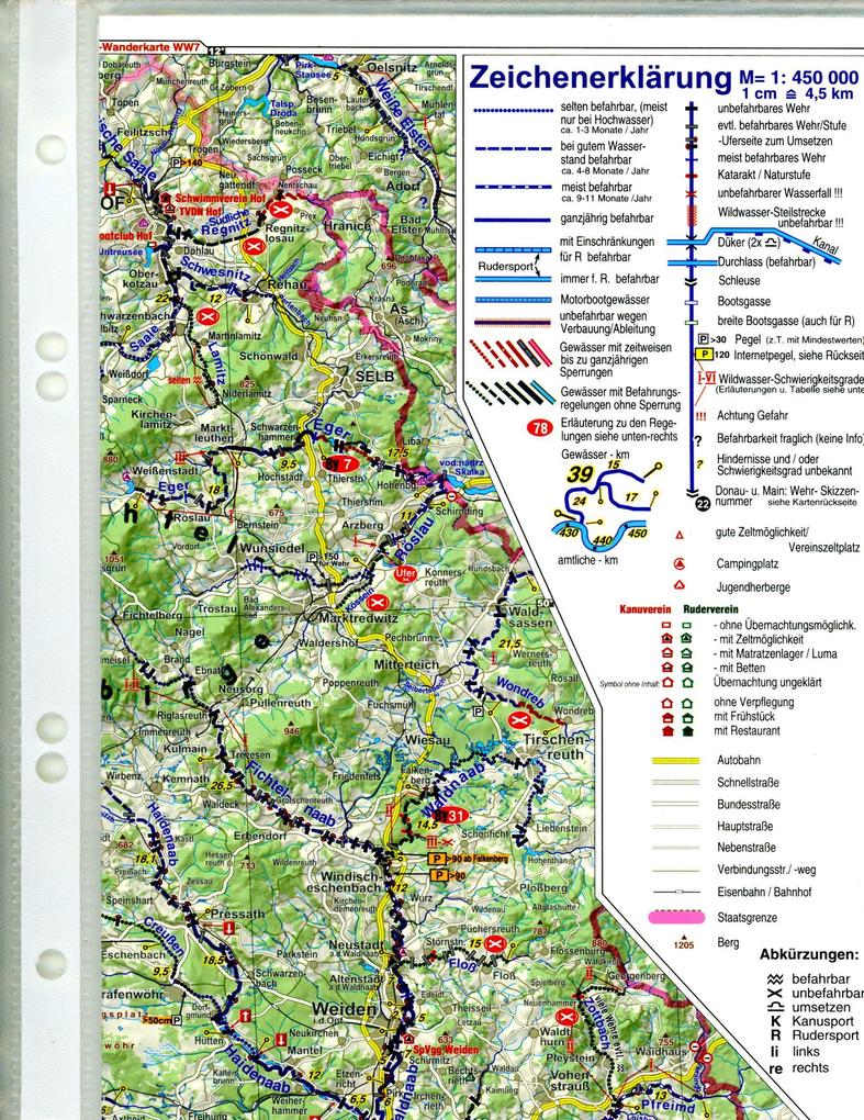 Weitere Ansicht: Wassersport-Wanderkarte 04. Deutschland-Südost mit Altmühl, Naab und Regen für Kanu- und Rudersport | Erhard Jübermann