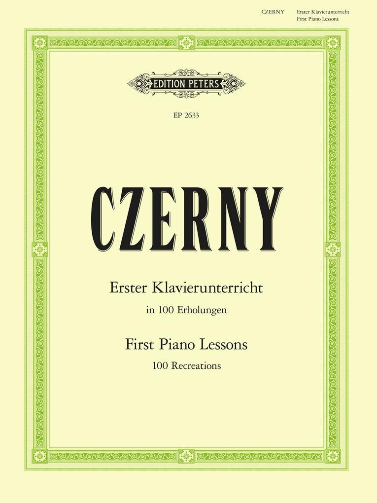 Produktbild: First Piano Lessons | Carl Czerny