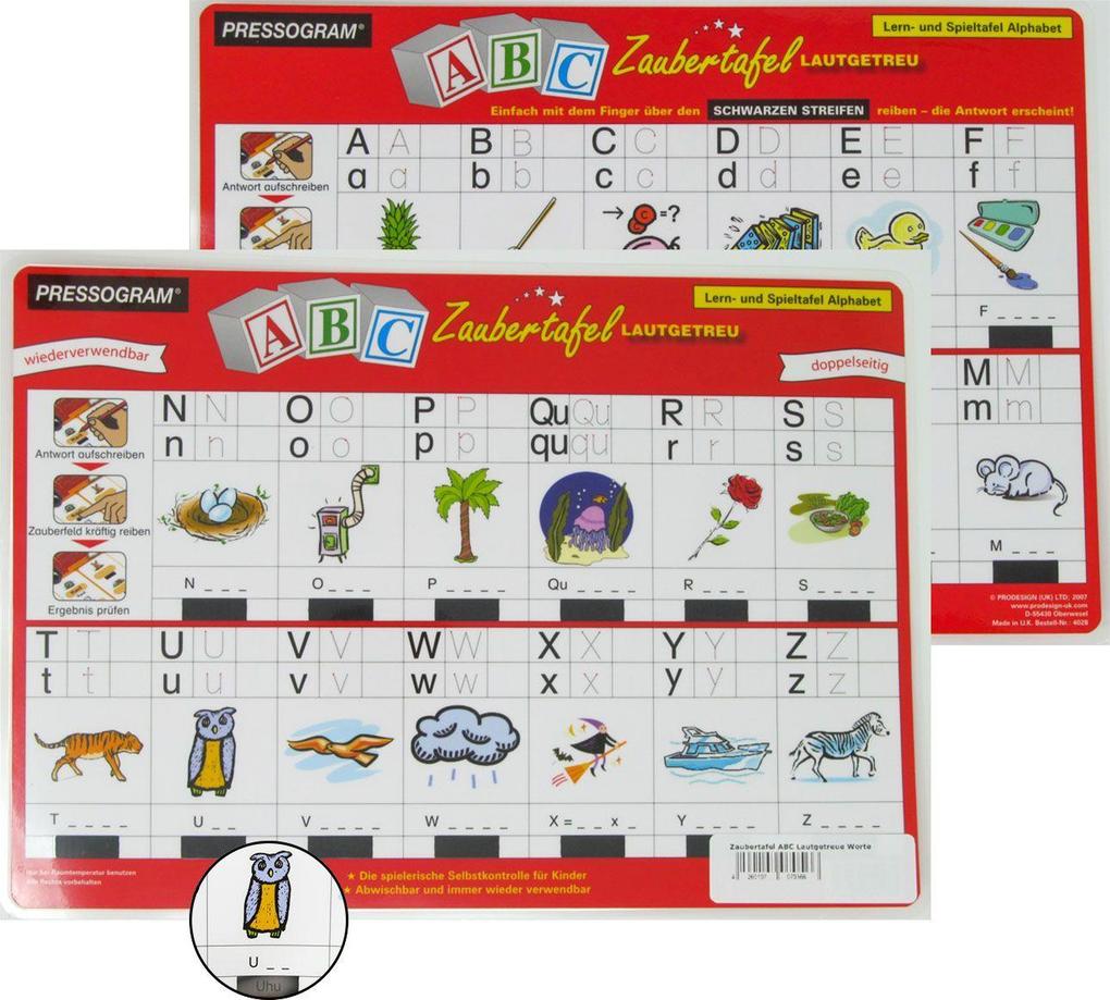 Produktbild: PRESSOGRAM Zaubertafel - Alphabet lautgetreu