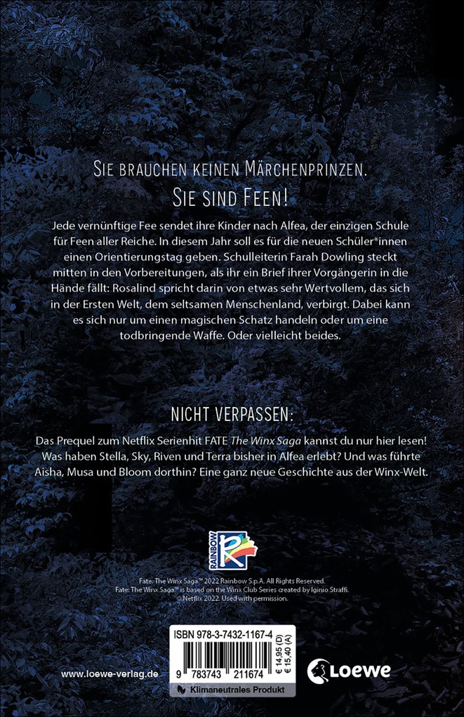 Weitere Ansicht: Fate - The Winx Saga (Band 2) - Ein Feuer wird entfacht | Sarah Rees Brennan