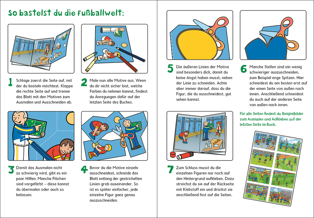 Weitere Ansicht: Wir basteln! - Malen, Ausschneiden, Kleben - Fußball