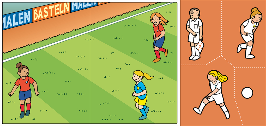 Weitere Ansicht: Wir basteln! - Malen, Ausschneiden, Kleben - Fußball